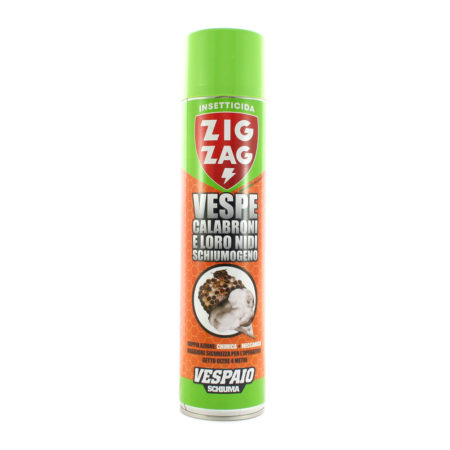 Insetticida Zig Zag schiuma per vespe calabroni e loro nidi ml.600