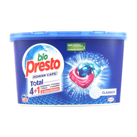 Detersivo Bio Presto power caps classico x 18 gr.216