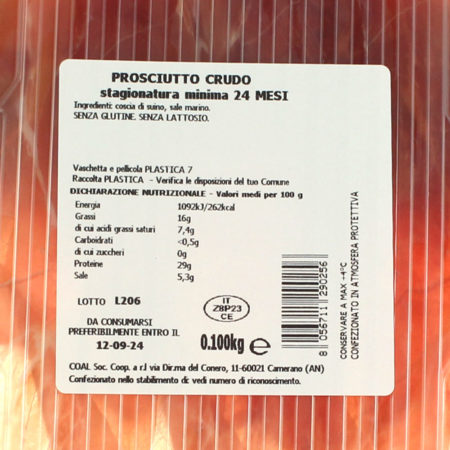 Prosciutto crudo 24 mesi gr.100 Linea Le Tentazioni del Buongustaio - immagine 2