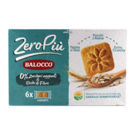 Biscotti Balocco Zero con fiocchi avena e chicchi di riso gr.230