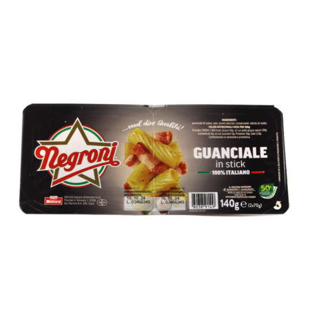 Guanciale in stick Negroni gr.70x2