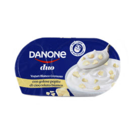 Yogurt bianco Danone duo con pepite cioccolato bianco gr.98