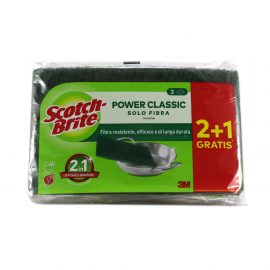 Spugna Scotch Brite classic solo fibra verde 2+1