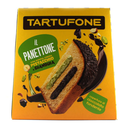 Panettone Tartufone Motta pistacchio e gianduia gr.800