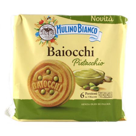 Biscotti Baiocchi Mulino Bianco Barilla al pistacchio gr.168