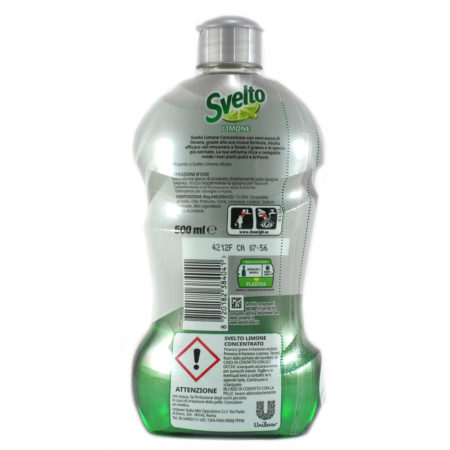 Detersivo liquido piatti Svelto concentrato limone lt.0,5 - immagine 2