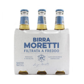 Birra Moretti filtrata a freddo cl.33 x 3