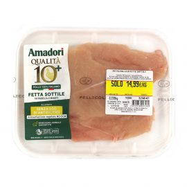 Petto di pollo a fette sottili Amadori gr.240 circa