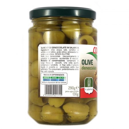 Olive verdi denocciolate in salamoia gr.130 Linea Coal - immagine 2