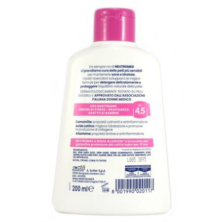 Detergente intimo Neutromed delicatezza ml.200 PH 4,5 - immagine 2