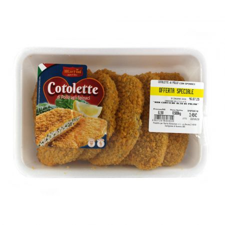 Cotolette pollo con spinaci Martini gr.500