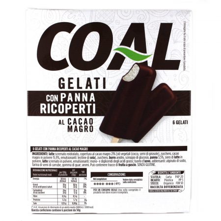 Gelato stecco con panna ricoperto al cacao magro x 6 gr.300 Linea Coal - immagine 2