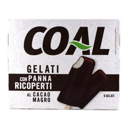 Gelato stecco con panna ricoperto al cacao magro x 6 gr.300 Linea Coal
