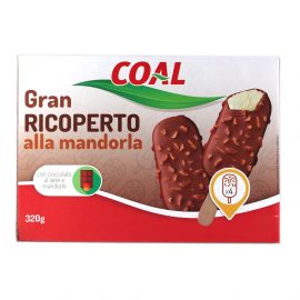 Gelato stecco Gran ricoperto alla mandorla x 4 gr.320 Linea Coal