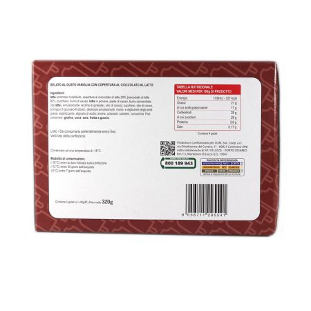 Gelato stecco Gran ricoperto classico x 4 gr.320 Linea Coal - immagine 2