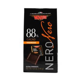 Cioccolatini extra fondente 88% cacao vigoroso Nero Novi gr.140